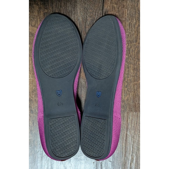 Rothy's Women's Almond Toe Knit Loafer Shoes 8 1/2 Fuchsia - Picture 8 of 9